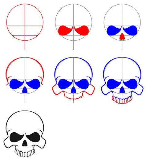 Https://techalive.net/draw/how To Draw A Skull Step By Step