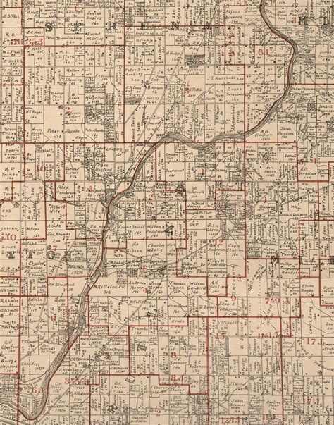 Rutland Illinois 1895 Old Town Map Custom Print Lasalle Co Old Maps