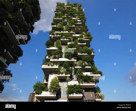 Milan Italy May 12 2018 Bosco Verticale Vertical Forest