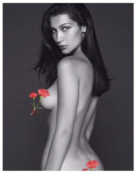 Bella Hadid Goes Totally Topless For Daring Vogue Shoot