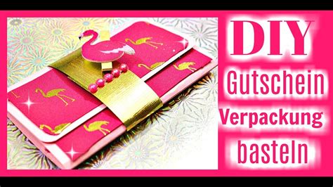 Muttertagsgeschenke mit bildern und anleitungen selbst gestalten und basteln für einen schönen muttertagsgeschenke selber machen. FLAMINGO Gutscheinverpackung basteln | DIY Anleitung für ...