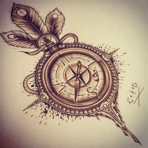 Tattoo Gallery For Men Cool Compass Tattoo Designs