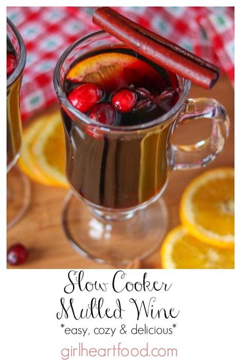 Slow Cooker Mulled Wine Recipe Recipe Mulled Wine Easy Mulled Wine