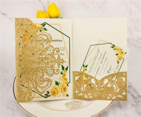 Folded Wedding Invitations Cards Pak Printers