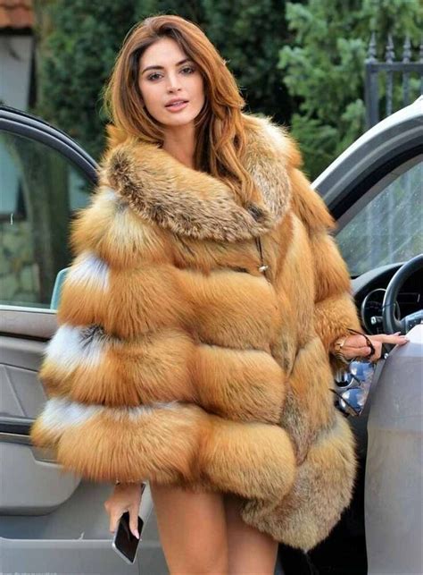 luxury genuine women full pelt real vulpe red fox fur coat cape poncho overcoat ebay fur