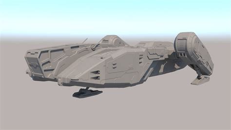 Sci Fi Dropship 3d Model Cgtrader