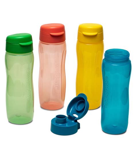 Tupperware Multicolour 500 Ml Polyproplene Water Bottle Set Of 4 Buy