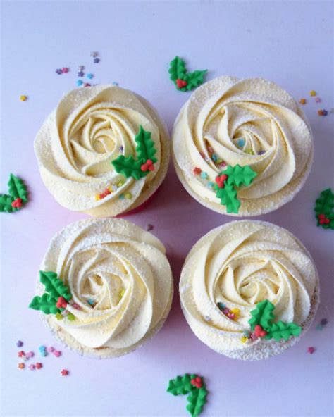 Christmas Holly Topper Cupcakes Karens Cakes