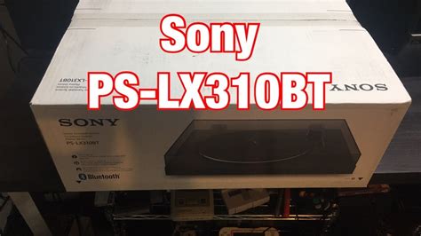 Sony Ps Lx310bt Stereo Turntable System Unboxing Youtube