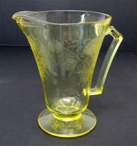 Vintage Yellow Depression Glass Pitcher Property Room