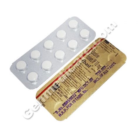 Allergy ⭐buy Ebast 10 Mg Tablet Ebastine Genmedi