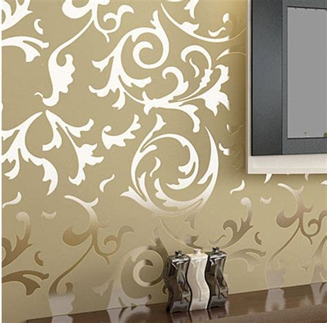 Discover our large range of designer velvet fabric for curtains and upholstery that includes a combination of plain velvet and. Modern Victorian Flocking Velvet Textured Wallpaper Wall ...