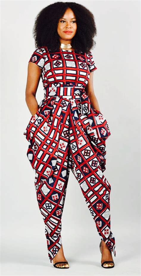 African Print Jumpsuit Madame Fancy