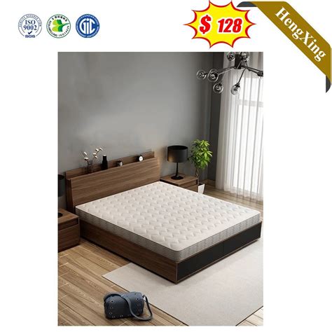 Modern Home Bedroom Furniture Set MDF Melamine Wood Bed Wall Beds
