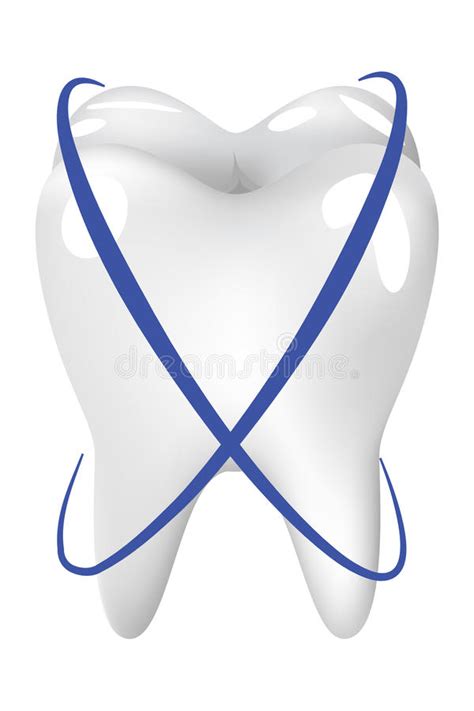 Protected Tooth Realistic 3d Vector Icon Stock Vector Illustration