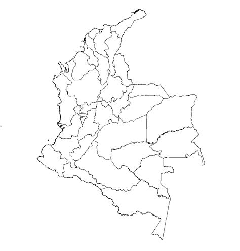 Mapas De Colombia Para Colorear Y Descargar Colorear Imágenes