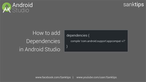 How To Add Dependencies In Android Studio Sanktips Youtube