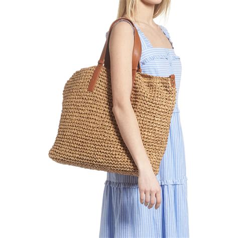 Large Woven Straw Tote Made By Orientnew Handbags Straw Tote Straw