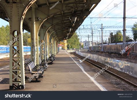 Empty Outdoor Platform Old City Train Stock Photo 1205107579 Shutterstock