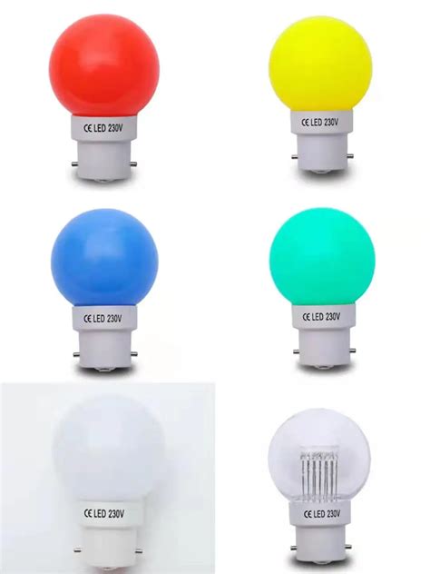 B22 Holder Bulb Supplier G45 Plastic Colorful Bulb Led 1w Lights