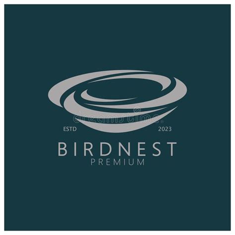 Bird Nest Logo Icon Illustration Design Template For Bird Farm Bird