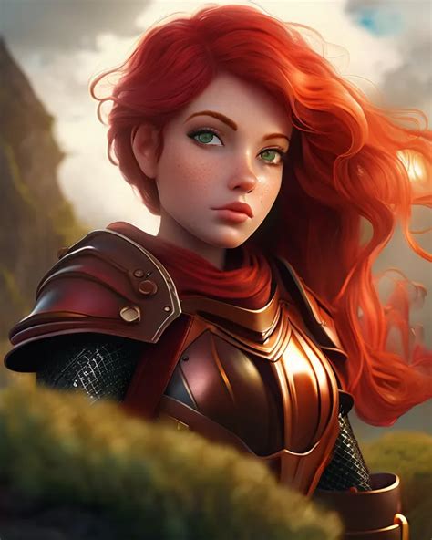 Red Hair Fairy Explorer Not Sexy Ai Photo Generator Starryai
