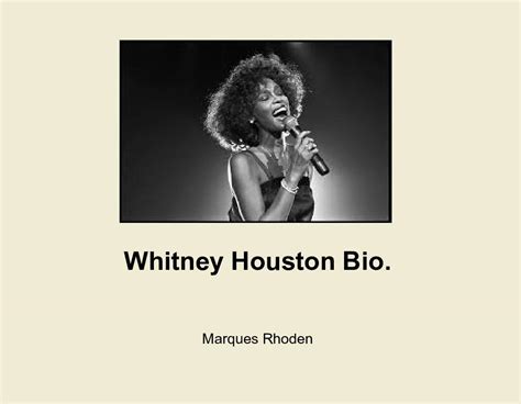 Nature's realm was established to provide houston and surrounding areas with unique landscape designs that are both aesthetically beautiful and. Whitney Houston Bio. | Book 761498 - Bookemon