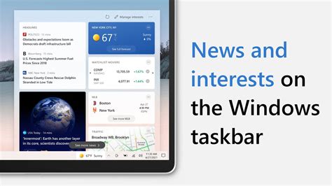 Introducing News And Interests On The Windows Taskbar Youtube