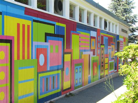 The best thing about using a wall mural is it allows you to. mural at nootka elementary school, vancouver, by students ...