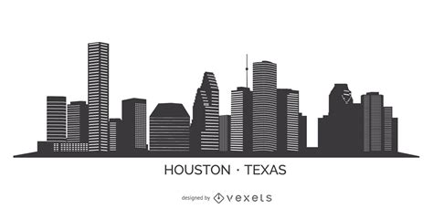 Houston Texas Skyline Svg Houston Skyline Monochrome Silhouette Gm