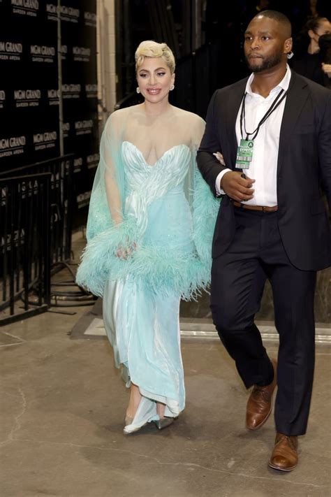 Lady Gaga At The 64th Annual Grammy Awards Lady Gagas Turquoise