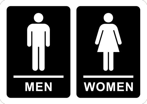 Men Women Toilet Sign