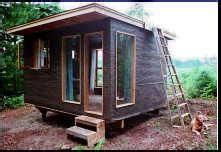 Are you looking for free small cabin plans? 10x14 cabin w/ roof deck (With images) | Backyard cabin ...