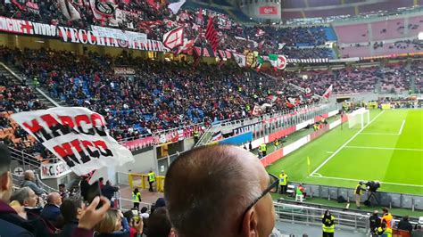 AC Milan Bologna Milan fans singing sarà perchè ti amo YouTube