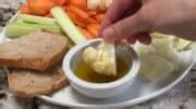 Sprinkle with parsley, and serve with artichoke hearts. Bagna Cauda - Pinch and Swirl