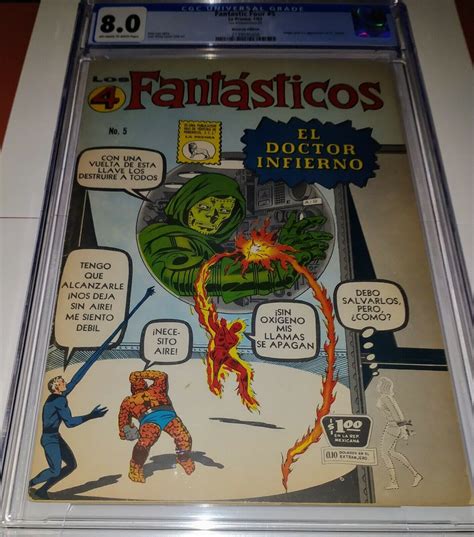 Fantastic Four 5 Cgc 80 1st Dr Doom Mexican Single Highest Graded