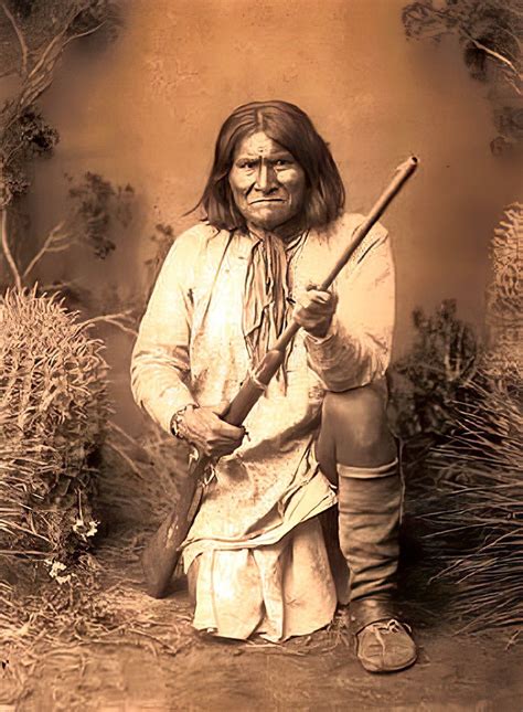 Famous Vintage Photo Geronimo 1886 Western Native American Indian Warrior Art