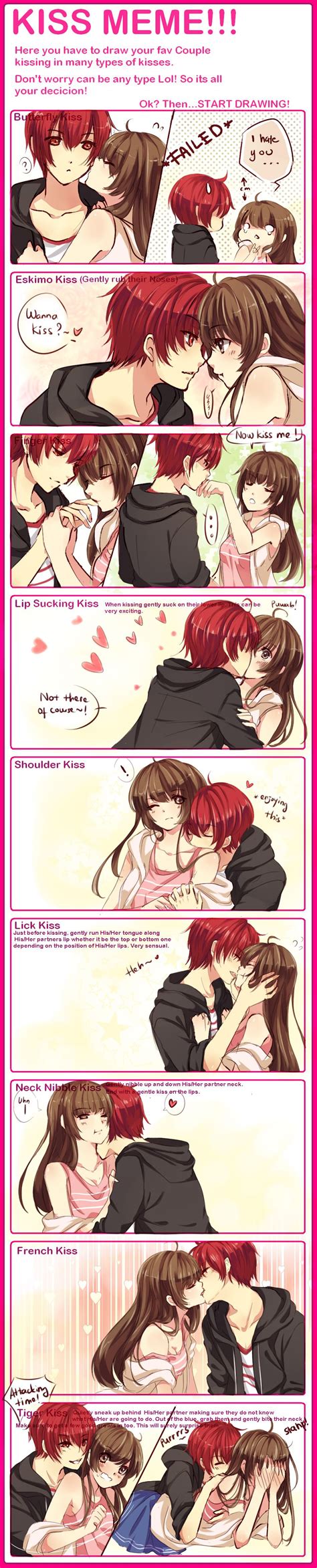 Kiss Meme With HUSBUUU By Hachiimi On DeviantArt Manga Couples Couple