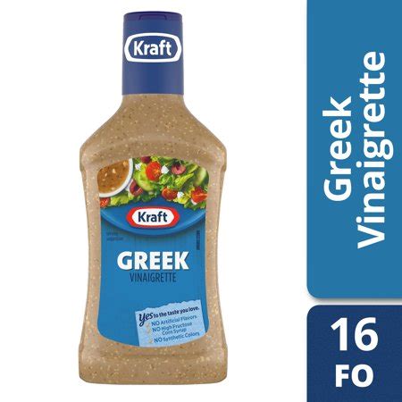 Check spelling or type a new query. Kraft Greek Vinaigrette Dressing, 16 fl oz Bottle ...