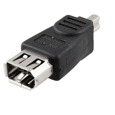 Unique Bargains Firewire Ieee 1394 6 Pin Female To 4 Pin Male Fm Jack