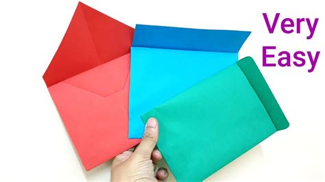 3 Very Easy Paper Envelopes A4 Paper Diyhandmade Paper Envelopes