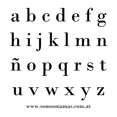 Alfabeto De Letra Minúscula