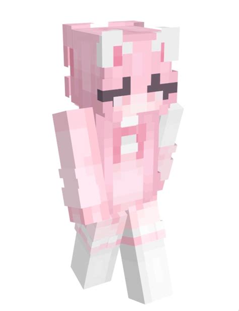 Pink Cat Girl Minecraft Skin Namemc Minecraft Skins Cute Minecraft Skins Kawaii Minecraft Skin