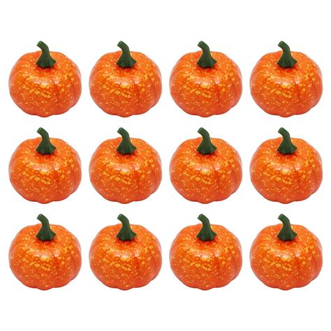 Buy 12pcs Halloween Artificial Pumpkins Bulk Autumn Harvest