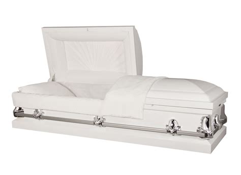 Titan Casket Fairmont Collection Funeral Casket In White