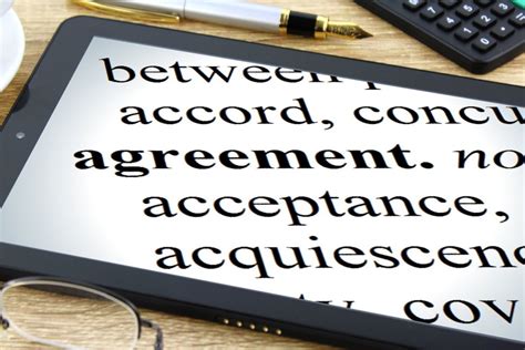 Agreement Free Of Charge Creative Commons Tablet Dictionary Image