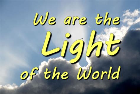 We Are The Light Of The World Blessed Are They Who Are Poor In Spirit