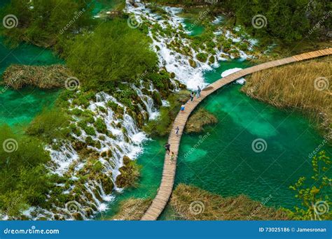 Plitvice Lakes National Park Croatia Editorial Photo Image Of