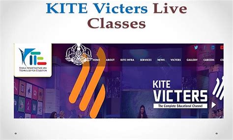 Classes have been broadcasting on victers television channel run by the general education department. www.victers.kite.kerala.gov.in 2020_Watch Live|Kerala ...