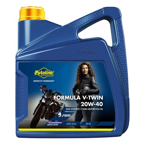 Not to mention a 3 year warranty. Putoline Formula V Twin 20W/40 Semi Synthetic 4-Stroke ...
